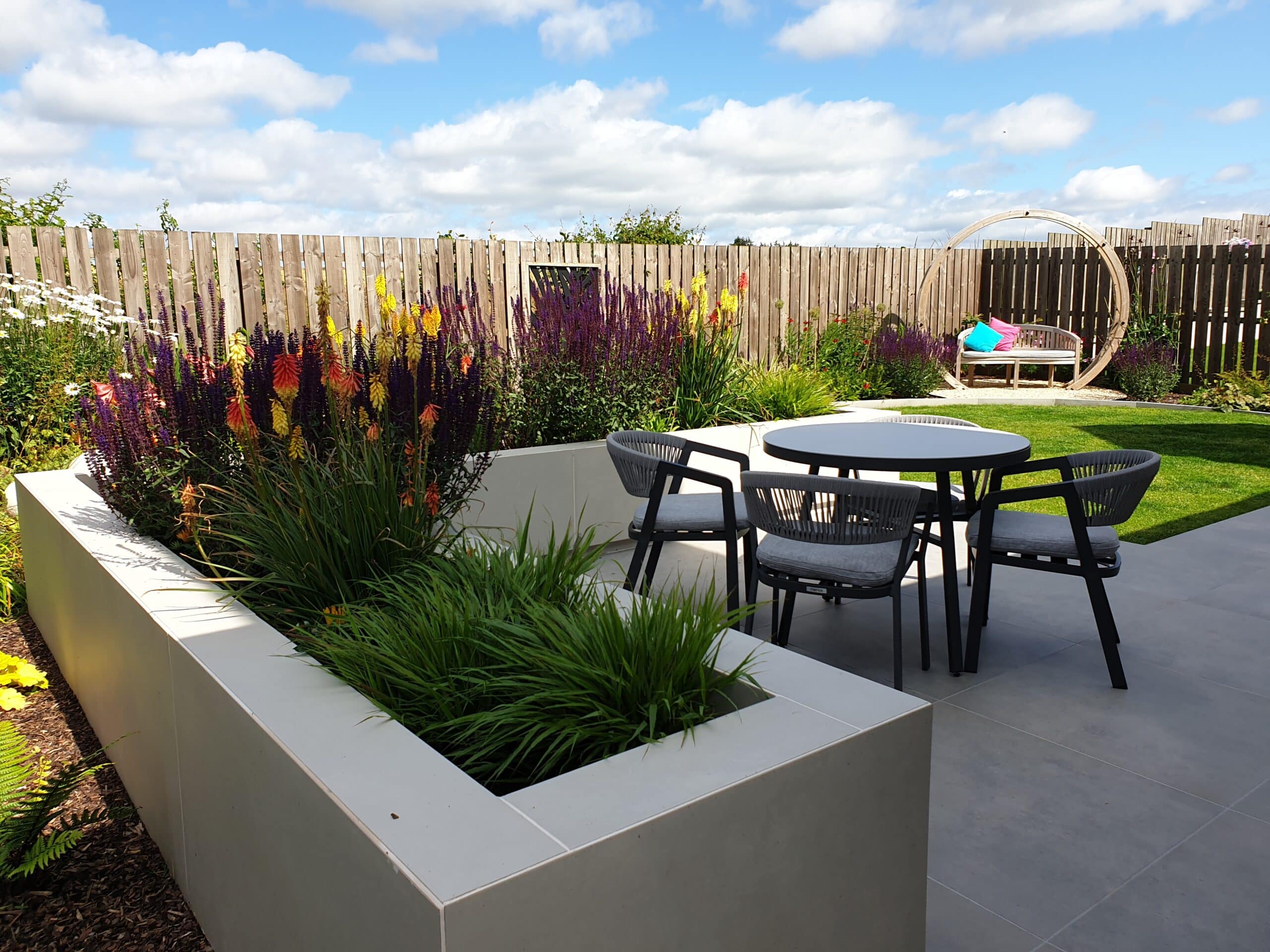 full garden design completed in scotland